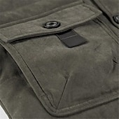 baratos Casacos &amp; Sobretudos para Homem-Homens Casaco de inverno Jaqueta de Inverno Estilo Clássico Acampar e Caminhar Quente Zíper Bolsos Preto Caqui Verde Tropa Azul Escuro Casaco puffer