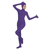 cheap Matte-Zentai Suits Catsuit Skin Suit Carnival Costume Full Body Suit Kings Day All Solid Color Lycra® Costume for Party Stage Kid&#039;s Adults&#039;