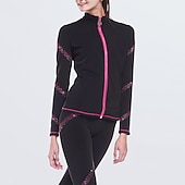 preiswerte Eiskunstlauf Trainingsoutfit-Eiskunstlauf-Jackett und -Hose Damen Mädchen Eislaufen Hosen / Regenhose Leggings Austattungen Schwarz Blau Fuchsie Vlies Spandex elastisch Ausbildung Praxis Wettbewerb Eiskunstlaufkleidung warm