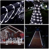 זול פנסי פס עמיד למים-2 מטר 5 מטר 10מ&#039; סרטי תאורת LED גמישים 120 נוריות 5630 SMD 1set לבן חם RGB לבן עמיד במים מפלגה 220-240 V
