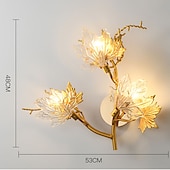 abordables Apliques de pared para interior-Aplique de pared apliques de pared led hoja de arce diseño dormitorio comedor cobre 220-240v 5w