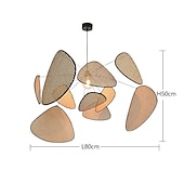abordables Luces colgantes-60/80/100 cm sputnik design lámpara colgante led metal estilo vintage sputnik acabados pintados vintage country 220-240v
