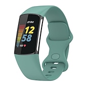 お買い得  Fitbitウォッチバンド-時計バンド のために Fitbit Charge 5 シリコーン 置換 ストラップ ソフト 高通気性 リストバンド