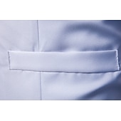 olcso Gilets-Férfi Prsluk Mellény Esküvő Munka Utca Üzleti Elegáns Üzlet Ősz Zseb Poliészter Légáteresztő Tömör szín Dupla soros V-alakú Normál Fekete Fehér Bor Sötétkék Mellény