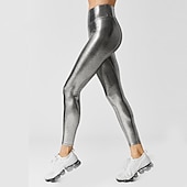 זול חותלות וגרביונים ליוגה-בגדי ריקוד נשים מכנסי יוגה באט הרם בקרת בטן מותניים גבוהים פילאטיס כושר אמון ריצה טייץ רכיבה על אופניים חותלות צבע אחיד ירוק סתיו חורף ספורט לבוש אקטיבי גמישות גבוהה סקיני