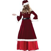 olcso Felnőtt karácsonyi jelmezek-Mikulás ruhák Mikulás Mrs.Claus Szerepjáték Jelmezek Felszerelések Karácsonyi ruha Mikulás ruhák Női Karácsony Farsang Álarcos mulatság Különleges Cosplay jelmez Karácsony Felnőttek Karácsonyi