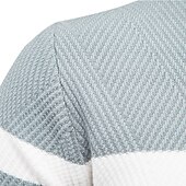 abordables Pull col rond-Homme Pull Chandail Pull Tricoter Tricoté Rayé Col Ras du Cou mode Extérieur Intérieur Vêtement Tenue Automne Hiver Noir Bleu S M L