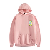 cheap Men&#039;s 3D Hoodies-Men&#039;s Print Long Sleeve Sweatshirts  Crew Neck Cool Designer Winter Black A Black B Pink A Clothing Apparel Designer Plus Size S M L XL XXL XXXL