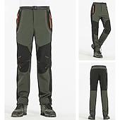 halpa Housut ja shortsit-miesten fleecevuoratut housut vedenpitävät retkeilyhousut housut softshell -housut talvi ulkoilmalämpö lämmin tuulenpitävä fleecevuorihousut / housut alaosat armeijan vihreä harmaa musta metsästys kalastus kiipeily