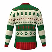 Herre Sykkeltrøyer Grafisk Tre Stygg jul Langermet Sykkel Topper med 3 baklommer Fjellsykling Veisykling Hurtigtørkende Refleksbånd Tilbake Lomme Fukttransport sport Rød Grønn Rød / Hvit Klær billige Sykkelklær for kvinner-Herre Sykkeltrøyer Grafisk Tre Stygg jul Langermet Sykkel Topper med 3 baklommer Fjellsykling Veisykling Hurtigtørkende Refleksbånd Tilbake Lomme Fukttransport sport Rød Grønn Rød / Hvit Klær