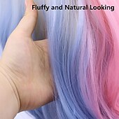 economico Parrucche dei personaggi dei film-parrucca cosplay harley quinn cfalaicos ondulata lunga tintura colore rosa blu per le donne parrucche del partito parrucche di halloween