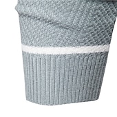 abordables Pull col rond-Homme Pull Chandail Pull Tricoter Tricoté Rayé Col Ras du Cou mode Extérieur Intérieur Vêtement Tenue Automne Hiver Noir Bleu S M L