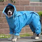 お買い得  レインコート-犬用レインコート オールインクルーシブ 腹開き 中型・大型犬 テディ ビション ゴールデンレトリバー 薩摩 ペット シャム四つ足の服