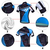 preiswerte Herrenbekleidungs-Sets-21Grams Herren Radtrikot mit Radhose kurz Trägern fahrradbekleidung set Kurzarm MTB Mountain Rennrad Weiß Grün Gelb Modisch Übergröße Fahhrad Sportkleidung 3D-Pad Atmungsaktiv Rasche Trocknung Tasche