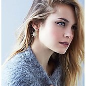 cheap Earrings-1pc Stud Earrings Jacket Earrings For Women&#039;s Crystal Party Wedding Birthday Cubic Zirconia Rhinestone Star Galaxy Star of David Gold / Casual / Daily