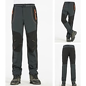 halpa Housut ja shortsit-miesten fleecevuoratut housut vedenpitävät retkeilyhousut housut softshell -housut talvi ulkoilmalämpö lämmin tuulenpitävä fleecevuorihousut / housut alaosat armeijan vihreä harmaa musta metsästys kalastus kiipeily