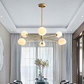 baratos Estilo Sputnik-95 cm pingente sputnik design led luzes de montagem embutida led metal galvanizado acabamentos pintados modernos 220-240v