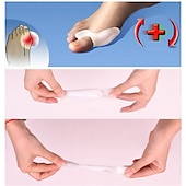 abordables Correcteurs d&#039;oignon-orteil unisexe hallux valgus attelle d&#039;oignon en silicone correcteur de pouce séparateur d&#039;orteil flexion des orteils soulagement de la douleur pédicure pieds outil de soins orthosi en silicone