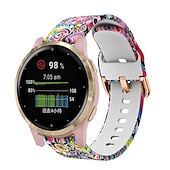お買い得  ガーミン時計バンド-時計バンド のために ガーミン Forerunner 265S 255S Venu 3S 2S Vivoactive 4S 3S 2S Vivomove 3S 18mm シリコーン 置換 ストラップ 18mm スポーツバンド リストバンド