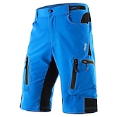 cheap Men&#039;s Shorts, Tights &amp; Pants-Arsuxeo Men&#039;s Cycling MTB Shorts Bike Shorts Bike Shorts Baggy Shorts Relaxed Fit Mountain Bike MTB Road Bike Cycling Sports Breathable Quick Dry Waterproof Zipper Black / Orange Dark Blue+Black