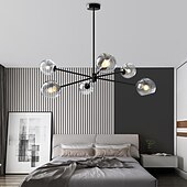 baratos Estilo Sputnik-95 cm pingente sputnik design led luzes de montagem embutida led metal galvanizado acabamentos pintados modernos 220-240v