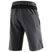 cheap Men&#039;s Shorts, Tights &amp; Pants-Arsuxeo Men&#039;s Cycling MTB Shorts Bike Shorts Bike Shorts Baggy Shorts Relaxed Fit Mountain Bike MTB Road Bike Cycling Sports Breathable Quick Dry Waterproof Zipper Black / Orange Dark Blue+Black