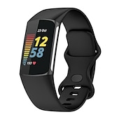 お買い得  Fitbitウォッチバンド-時計バンド のために Fitbit Charge 5 シリコーン 置換 ストラップ ソフト 高通気性 リストバンド