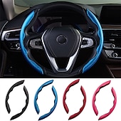 economico Copristerzo per auto-coprivolanti coprivolante modello in fibra di carbonio per donna&amp;amp;uomo, accessorio per auto sicuro e antiscivolo blu / rosa cipria / nero per universale tutti gli anni