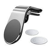 cheap Car Holder-Metal Magnetic Car Phone Holder Mini Air Vent Clip Mount Magnet Mobile Stand For iPhone XS Max 11Pro Xiaomi SAMSUNG Galaxy Note10 Smartphones