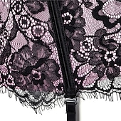 cheap Corset-Rococo Punk &amp; Gothic Medieval Overbust Corset Lingerie Bustier 6 Plastic Bones Women&#039;s Carnival of Venice Adults&#039; Corset
