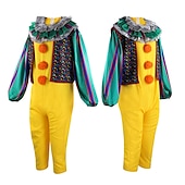 cheap Men&#039;s Costumes-It Burlesque Clown Clown Pennywise Carnival Costume Cosplay Costume Party Costume Masquerade Kid&#039;s Adults&#039; Men&#039;s Women&#039;s Boys Outfits Cosplay Performance Party Halloween Masquerade Mardi Gras Easy