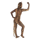cheap Printing-Patterned Zentai Suits Skin Suit Full Body Suit Animal Monster Anne Takamaki / Panther Carnival Costume Full Body Suit Men&#039;s Women&#039;s Sex Leopard Print Animal Fur Pattern Spandex Lycra Costume for