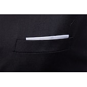 levne Gilety-Pánské Kamizelka Vesta Svatební Práce ulice Obchod Šik ven Obchodní Léto Podzim Kapsy Bavlna Prodyšné Pevná barva Jednořadé Do V Běžný Jezerní modrá Černá Fialová Rubínově červená Vesta