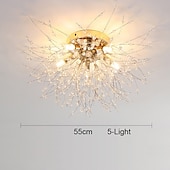 billige GCC Flushmounts og semi-flushmounts-54/55/56/58 cm fyrverkeridesign innfelt taklampe led metall moderne stil blomsterstil geometrisk galvanisert nordisk stil 220-240v