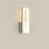 baratos Candeeiros de Parede de interior-lightinthebox 1-luz 32cm criativo led luzes de parede design retangular luzes de parede moderna sala de estar escritório alumínio parede luz ip65 220-240v 16 w