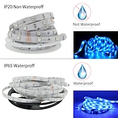 cheap WiFi&amp;Music Control-20m 65ft LED Smart Strip Lights TV Backlight RGB Bluetooth Music Sync 5M 10M 15M 2835 SMD Color Changing with 40 Keys Controller for Bedroom Kitchen Home Decoration