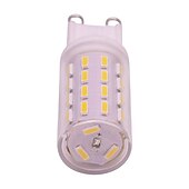 cheap LED Bi-pin Lights-10Pcs 4Pcs 1Pc G9 LED Bulb 4014 63SMD 3W bi-pin T3 JC Type AC/DC12-24V 30W Halogen Equivalent dimmable for Outdoor Landscape Lighting Deck Stair Step Path Lights