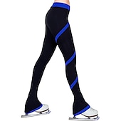 abordables Pantalons et Leggings de Patinage Artistique-Pantalons de Patinage Artistique Femme Fille Patinage Collants Legging Rose foncé Blanche Rose Polaire Spandex Haute élasticité Entraînement Compétition Tenue de Patinage Chaud Patinage sur glace