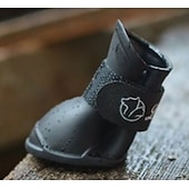 preiswerte Stiefel &amp; Pfotenschutz-Hunde Pelzige Kleintiere N / A Schuhe und Stiefel Wasserdicht Einfarbig Für Haustiere PU-Leder Rutschfest Purpur