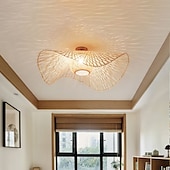 levne Stropní světla a fanoušky-45/65/75 cm design lucerny pod omítku stropní svítidla lakovaná dřevěná/bambusová lampa severský styl 220-240v