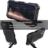 Χαμηλού Κόστους iPhone Θήκες-Θήκη τηλεφώνου για iPhone 13 12 Pro Max Ανθεκτική με Στήριγμα Προστατευτικό Φακού Κάμερας με Λαβή στον Καρπό TPU Μεταλλική