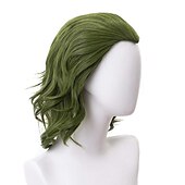 cheap Movie Character Wigs-Clown Wig Green Wigs For Cosplay  Wig Mens Boys Short Wavy Hair Wig For Party Carnival Wigs St.Patrick&#039;s Day Wigs