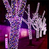 halpa Aurinkoenergiakäyttöinen-ulkona vedenpitävä aurinko led merkkijono valot 5m-20leds 7m-50leds 12mm-100leds 22m-200leds joulukeiju valo loma valaistus puu valot hääjuhla joulukuusi puutarha sisäulko koristelu
