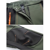 halpa Housut ja shortsit-miesten fleecevuoratut housut vedenpitävät retkeilyhousut housut softshell -housut talvi ulkoilmalämpö lämmin tuulenpitävä fleecevuorihousut / housut alaosat armeijan vihreä harmaa musta metsästys kalastus kiipeily