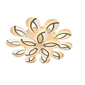 abordables Plafonniers à intensité variable-bulle acrylique moderne dimmable plafonnier led encastré queue de paon led plafonnier avec télécommande pour salon chambre salle à manger ac 110v 220v fleur conception