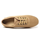 baratos Sapatos de Aulas de Dança-Mulheres Sapatos de Dança Latina Praticar tênis de dança para treinar Treino Espetáculo Sandálias com cadarço Sandálias com tiras Oxford Parte inferior de dois pontos Salto Grosso Dedo Fechado Adulto