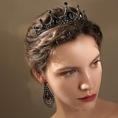 billige Tilbehør til hårstyling-Crown Tiaras pannebånd Hodeplagg Strass Legering Bryllup Fest / aften Retro Rød Søt Med Krystall / Rhinstein Kombinasjon Hodeplagg Hodeplagg