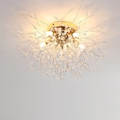 billige GCC Flushmounts og semi-flushmounts-54/55/56/58 cm fyrverkeridesign innfelt taklampe led metall moderne stil blomsterstil geometrisk galvanisert nordisk stil 220-240v