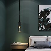economico Luci a sospensione-Lampadario design singolo 7 cm in vetro elettrolitico led stile nordico 220-240v