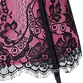 cheap Corset-Rococo Punk &amp; Gothic Medieval Overbust Corset Lingerie Bustier 6 Plastic Bones Women&#039;s Carnival of Venice Adults&#039; Corset